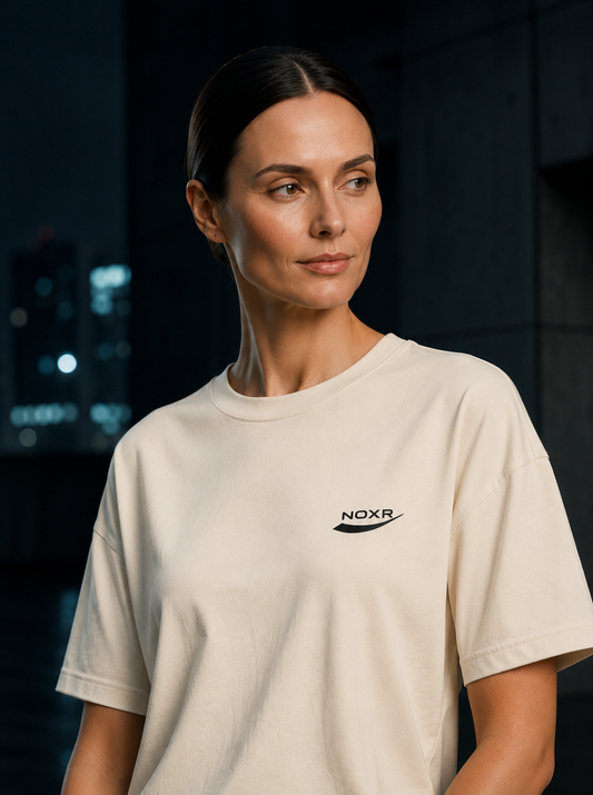 NOXR Signature Tee — Ivory White