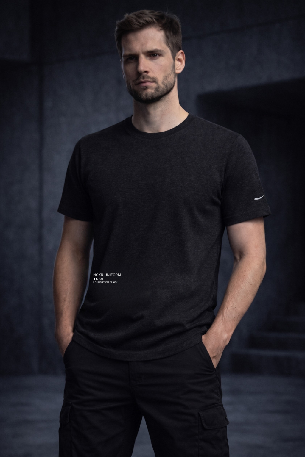 NOXR Uniform Tee  — Layer 01 (Black)